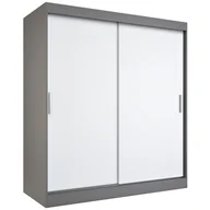 Szafy - Szafa przesuwna 180 cm antracyt + biały F9-B96 - miniaturka - grafika 1