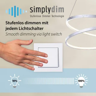 Żyrandol LED Titus, Ø 40 cm, mosiądz matowy - Lampy sufitowe - miniaturka - grafika 5
