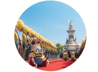 Ciasta i półprodukty do ciast - Dekoracyjny opłatek tortowy Minionki - 20 cm - miniaturka - grafika 1