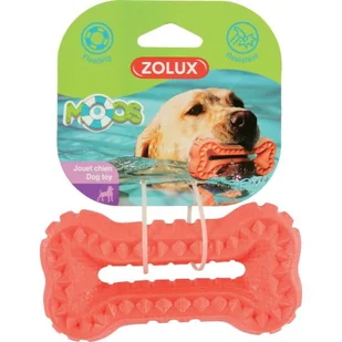 Zolux Zabawka TPR Moos Kość 13 cm Pomarańczowa - Zabawki dla psów - miniaturka - grafika 1