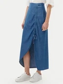 Spódnice - Pepe Jeans Spódnica jeansowa PL901218 Niebieski Slim Fit - miniaturka - grafika 1