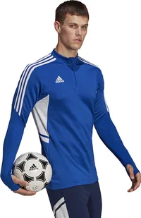 Bluza męska adidas Condivo 22 Training 1/2 zip niebiesko-biała HA6271-XL - Bluzy męskie - miniaturka - grafika 1
