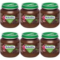 BoboVita Suszona śliwka po 4 miesiącu zestaw 6 x 125 g - Desery dla dzieci - miniaturka - grafika 1