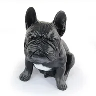 Figurki dekoracyjne - Buldog francuski III - statuetka psa, siedzący pies na biurko, ozdoba do salonu miłośnika psów marki Art-Dog - miniaturka - grafika 1