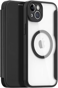 Dux Ducis Skin X Pro etui iPhone 14 Plus magnetyczny pokrowiec MagSafe z klapką czarny - Etui i futerały do telefonów - miniaturka - grafika 1