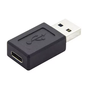 USB redukcja, (3.0), USB A M - czarna, plastic bag tworzywo, 5 Gbps - Kable - miniaturka - grafika 1