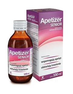 Aflofarm Apetizer Senior syrop o smaku malinowo-porzeczkowym 100 ml 3053341 - Układ pokarmowy - miniaturka - grafika 1