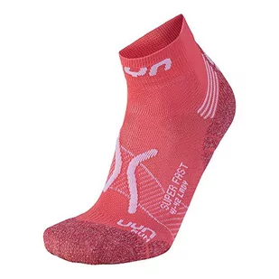 UYN UYN Lady Run Super Fast Socks skarpety damskie czerwony Coral/White 37-38 S100066 - Skarpetki damskie - miniaturka - grafika 1