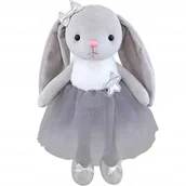 Maskotki i pluszaki - Króliczek Baletnica Maskotka Przytulanka Lalka Szara Duża Zabawka Dzieci - miniaturka - grafika 1