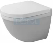 Miski WC - DURAVIT 2227090000 + 0063890000 STARCK 3 Zestaw miska wisząca 360 x 485 mm + deska wolnoopadająca - miniaturka - grafika 1