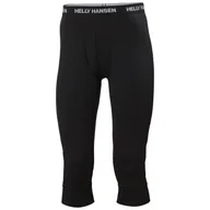 Spodnie sportowe męskie - Helly Hansen Lifa Merino Midweight 3/4 Pant, spodnie, męskie, czarne - miniaturka - grafika 1