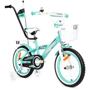 Rower dziecięcy GERMINA BMX 16 cali dla dziewczynki Miętowy - Rowery - miniaturka - grafika 1