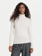 Swetry damskie - Vero Moda Golf Happiness 10300472 Beżowy Slim Fit - miniaturka - grafika 1