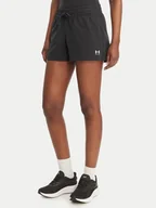 Spodenki damskie - Under Armour Szorty sportowe Sport Terry 6011022 Czarny Regular Fit - miniaturka - grafika 1