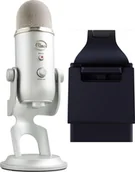 Mikrofony komputerowe - Mikrofon Blue Yeti USB Silver 988-000238 + Lampa Litra Glow - miniaturka - grafika 1