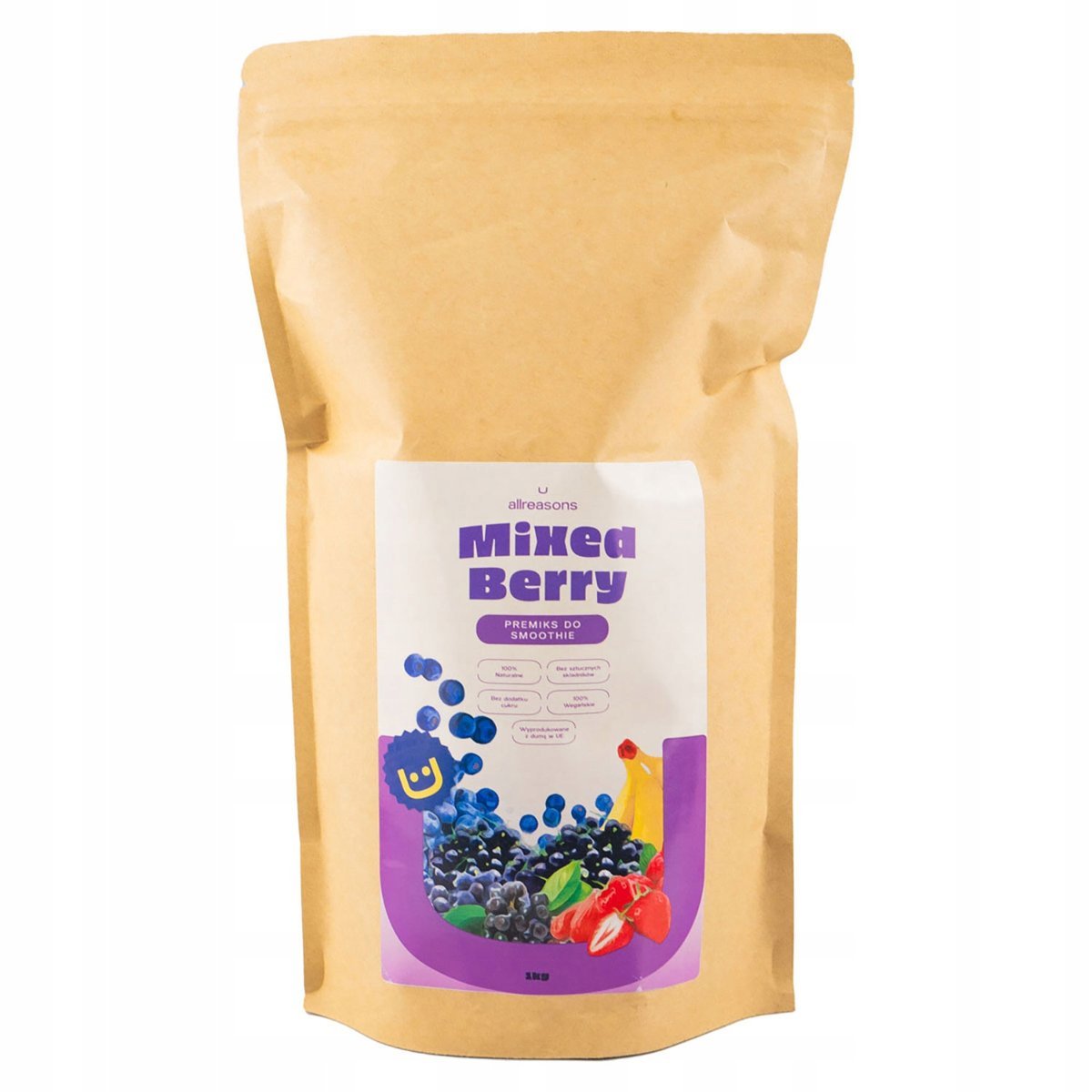 Mixed Berry Bag - Premiks do Smoothie 1000g CRAZY BUBBLE