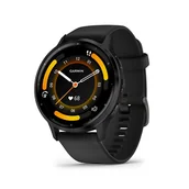 Smartwatch - Garmin Venu 3 010-02784-01 - 45mm - bezel w kolorze slate ze stali nierdzewnej z czarną kopertą i silikonowym paskiem - miniaturka - grafika 1