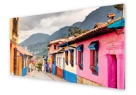 Dekoracje domu - Panel kuchenny HOMEPRINT Kolorowa ulica, Bogota 140x70 cm - miniaturka - grafika 1