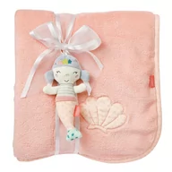 Koce i narzuty dla dzieci - Kocyk z maskotką, Syrenka  z kolekcji: Morze - miniaturka - grafika 1