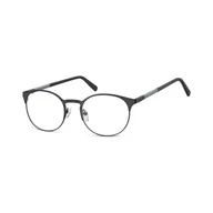 Okulary korekcyjne, oprawki, szkła - Okulary oprawki okrągłe metalowe Sunoptic 995A - miniaturka - grafika 1
