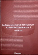 Książki medyczne - Zastosowanie metod statycznych w badaniach naukowych II - miniaturka - grafika 1