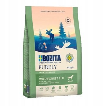Bozita Dog Purely Adult Grain Free, łoś - 2,5 kg