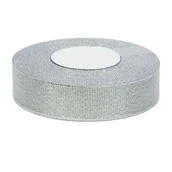 Opakowania i torebki na prezenty - Wstążka Brokatowa Srebrna 25mm x 36y - miniaturka - grafika 1