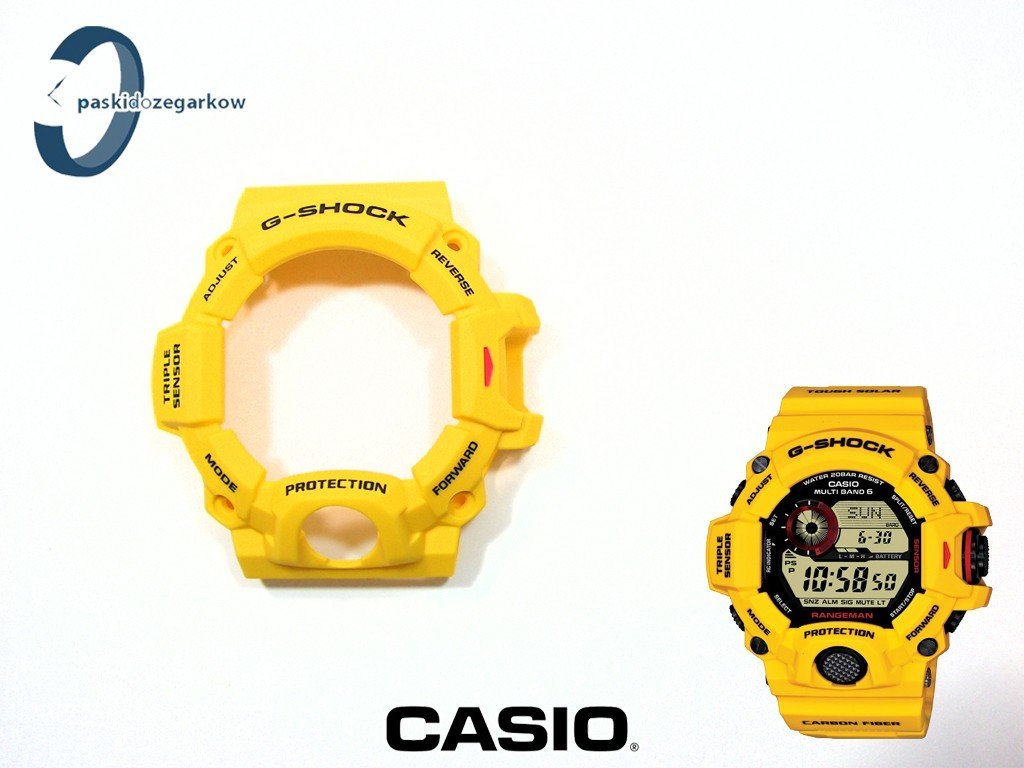 Bezel Casio G-Shock GW-9430 GW-9400 GW-9430EJ-9 żółty oryginał matowy