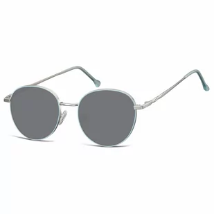 Okulary Lenonki Przeciwsłoneczne SUNOPTIC SS912A srebrno-niebieskie - Okulary przeciwsłoneczne - miniaturka - grafika 1