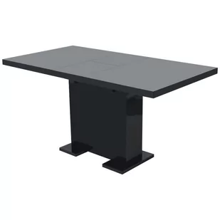 Stół do jadalni rozkładany, lśniący czarny - Stoły - miniaturka - grafika 1
