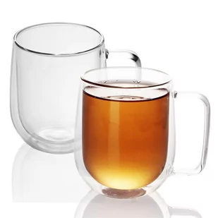 2x SZKLANKA TERMO 250 ml - SZKLANKI TERMICZNE dmuchany ustnie izolowany do latte macchiato, jako szklanka do herbaty lub szklanka do kawy, można myć.. - Szklanki - miniaturka - grafika 1