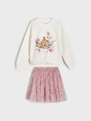 Dresy i komplety dla dziewczynek - Sinsay - Komplet dzianinowy Disney - kremowy - miniaturka - grafika 1