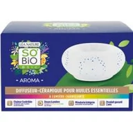 Aromaterapia - Ceramiczny dyfuzor do olejków eterycznych o zmiennym świetle - miniaturka - grafika 1