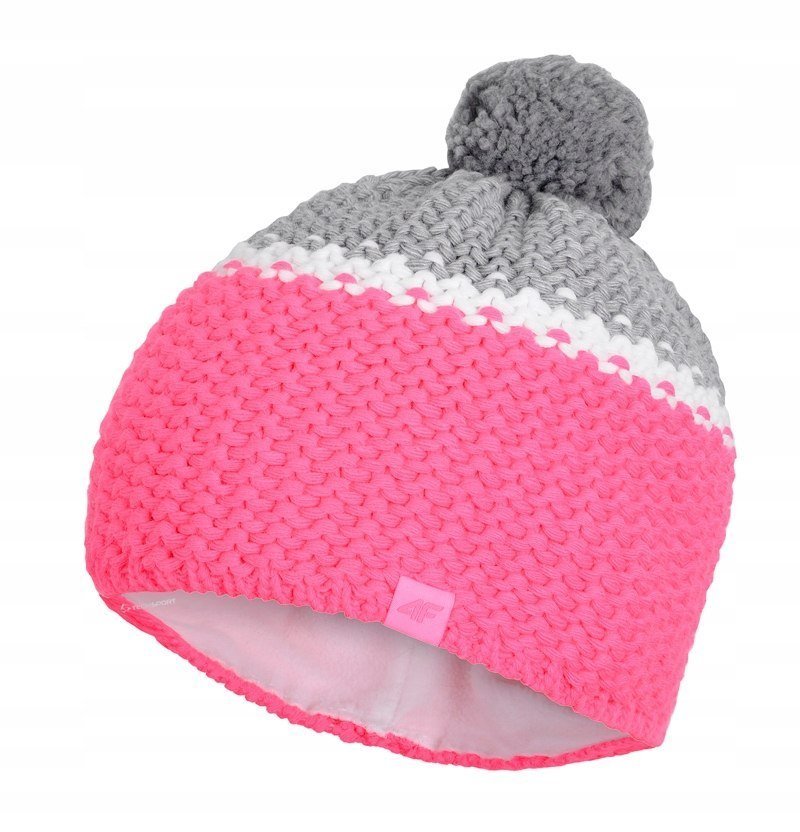 4F GRUBA WEĹNIANA CZAPKA ZIMOWA CAD013 / rozm M