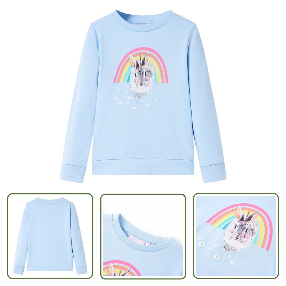 Bluza dziecięca - jasnoniebieska - 92 - Bluza Dla Dziecka