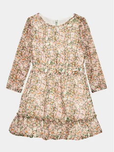 Guess Sukienka codzienna Chiffon K3YK11 WA2T0 Kolorowy Regular Fit - Sukienki i spódniczki dla dziewczynek - miniaturka - grafika 1