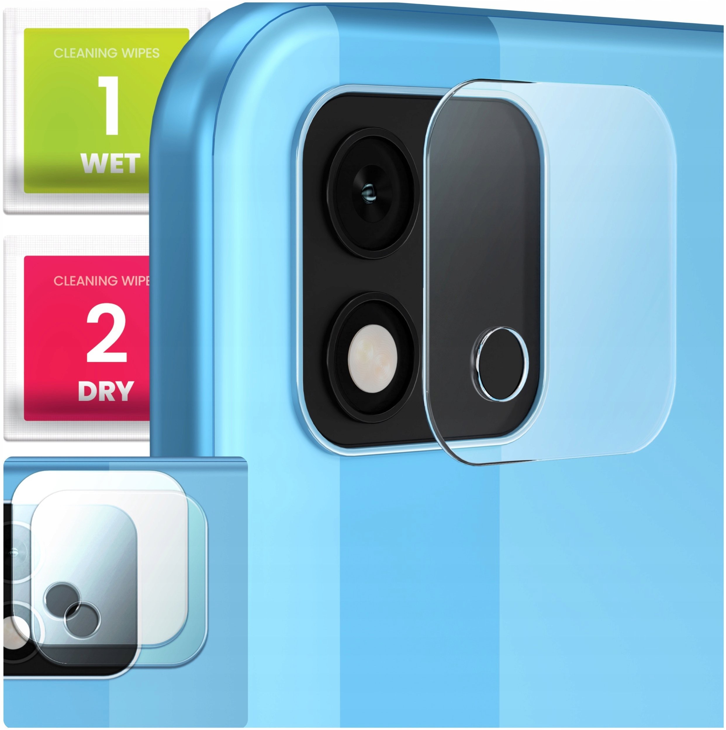 2-PAK Szkło Na Aparat Do Realme C11 2021 / C20 Hartowane, Na Obiektyw, 9H