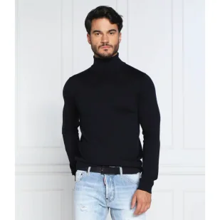 HUGO Wełniany golf San Thomas-M | Regular Fit - Swetry męskie - miniaturka - grafika 1