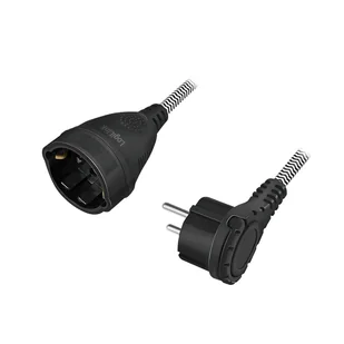 LogiLink LPS104 kabel zasilające Czarny, Biały 3 m Wtyczka zasilająca typu F LPS104 - Kable komputerowe i do monitorów - miniaturka - grafika 1