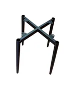 Taborety i hokery - Taboret MAX MG25 zielony  podstawa czarna - miniaturka - grafika 1