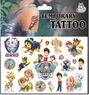 Zabawki kreatywne - Psi Patrol zmywalne tatuaże dla dzieci tymczasowe skye chase Marschal F3 - miniaturka - grafika 1