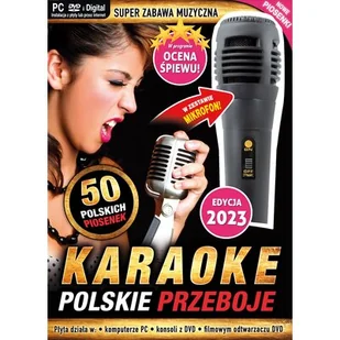 Karaoke Polskie Przeboje edycja 2023 z mikrofonem (PC-DVD) - L.K. Avalon - Kolorowanki, wyklejanki - miniaturka - grafika 1