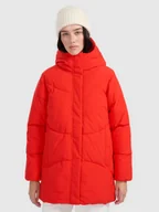 Kurtki damskie - 4F Kurtka puchowa z wypełnieniem syntetycznym damska - czerwona S - miniaturka - grafika 1