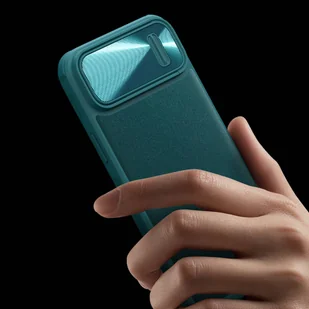 Nillkin CamShield Leather S Case etui iPhone 14 pokrowiec z osłoną na aparat zielone - Etui i futerały do telefonów - miniaturka - grafika 10