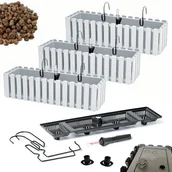Donice - 3x Skrzynka na balustradę DDEF600W Doniczka balkonowa + Keramzyt 3l - miniaturka - grafika 1