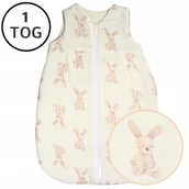 Śpiworki dla dzieci - ŚPIWOREK DO SPANIA MUŚLINOWY 56-62 OCIEPLANY 1 TOG BAWEŁNA 100% - miniaturka - grafika 1
