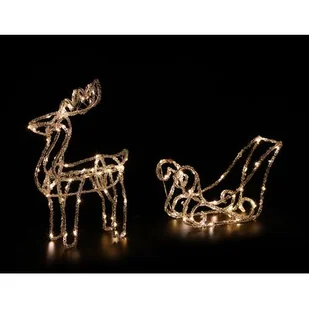 Akrylowy renifer 100 cm LED - Oświetlenie świąteczne - miniaturka - grafika 1