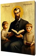 Ikony i obrazy sakralne - Błogosławiony Edmund Bojanowski: Ikona Apostoła Miłosierdzia - miniaturka - grafika 1