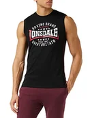 Koszulki męskie - Lonsdale London London męska koszulka Slim Fit Tank Top St.agnes czarny czarny S 114758 - miniaturka - grafika 1