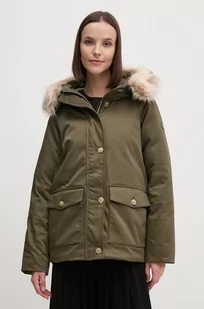 Tommy Hilfiger kurtka damska kolor zielony zimowa WW0WW42744 - Kurtki damskie - miniaturka - grafika 1